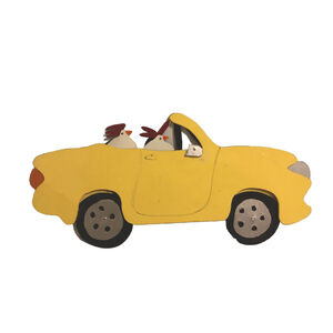 Chicken Convertible Metal Wall Art Rustic Farmhouse Decor Handcrafted